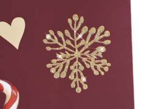 wholesale christmas envelope glitter decorations