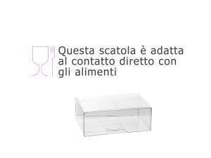 Caja rectangular de PET - grado alimenticio