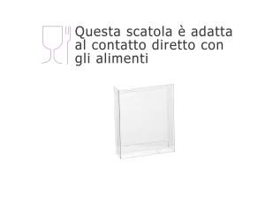 Caja rectangular de PET - grado alimenticio