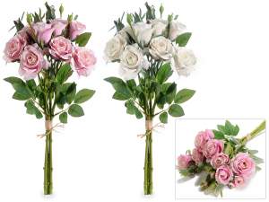 Ingrosso bouquet rose artificiali