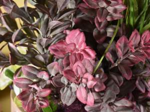 Ingrosso foglie rosse artificiali
