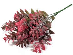 Ingrosso foglie rosse artificiali