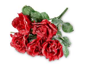 ingrosso mazzo rose neve artificiali