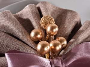 Ingrosso bacche decorative natale oro