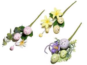 Grossista uova fiori artificiali