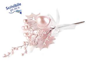 Ingrosso ramo rosa bacche pick