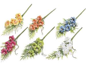 Grossista fiorellini stoffa foglie artificiali
