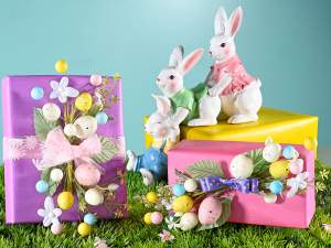 grossista mazzolino pick pasqua uova colorate
