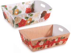 wholesale christmas trays paper handle