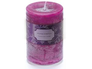 Wholesaler cyclamen cylindrical candles