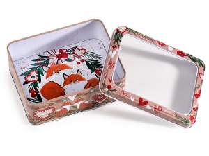 transparent christmas metal box