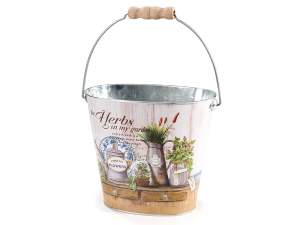 wholesale metal basket vase herbs spices