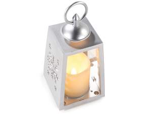 Metal effect lanterns electronic candle