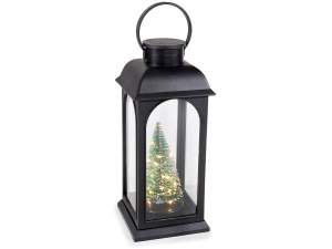 Wholesale metal effect lantern with LED lights