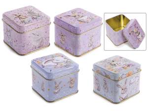 wholesale metal rabbit sweets box