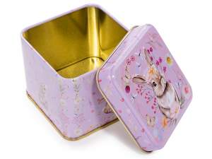 wholesale metal rabbit sweets box