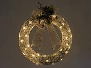 Wholesale luminous Christmas wreath