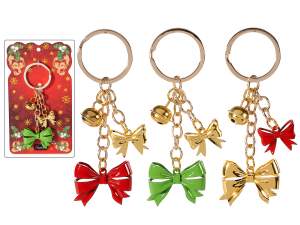 wholesale Christmas bow keychains