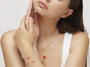 Valentine's Day heart necklace wholesale