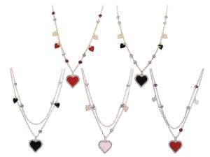 Valentine's day heart necklaces wholesaler
