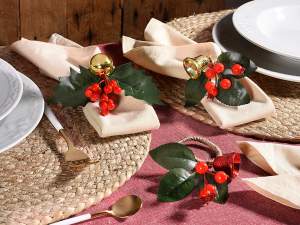 wholesale place marker napkin christmas garland
