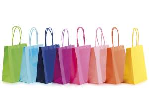 vente en gros sacs en papier colorés