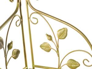 ingrosso mobile decorativo foglie oro