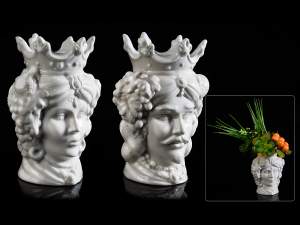 Wholesale pair of Moor's heads vases