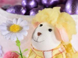 Décorations de fenêtre de moutons de Pâques en gro