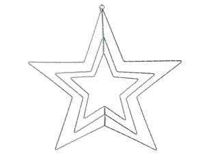 Wholesale luminous stars hanging rotating