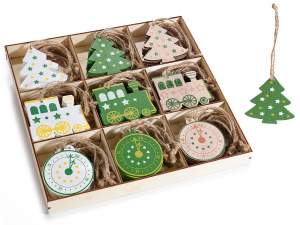 Mayorista decoracion arbol madera tren