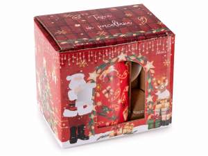 Coffret cadeau de Noël pour tasse en porcelaine