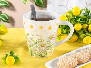 mugs à fleurs en céramique en gros