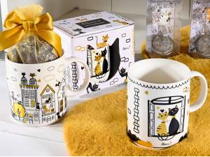 Décorations de chat en porcelaine en gros