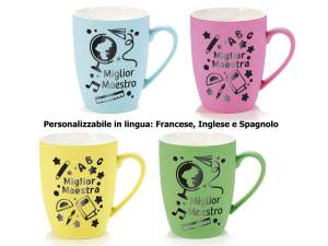 Grossiste de tasses en porcelaine caoutchoutée