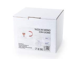 Grossiste tasse en verre coeurs Saint Valentin