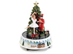 wholesale christmas music box nutcracker tree