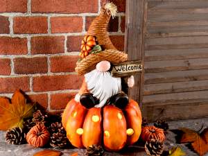 décorations d'automne de bienvenue pour gnomes en