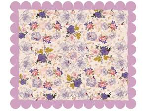 Nappe antitache en gros fleurs