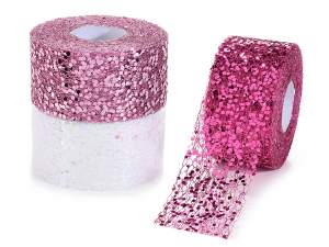 Grossista nastro paillettes rosa