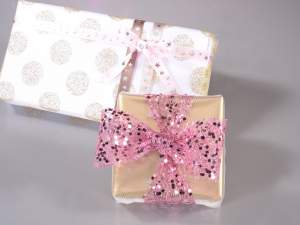 Grossista nastro paillettes rosa