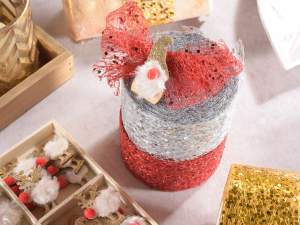 Ingrosso nastri natale paillettes