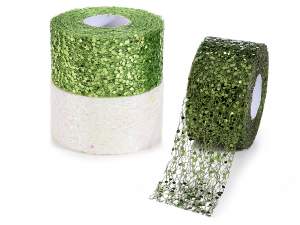 Grossista nastri paillettes natale