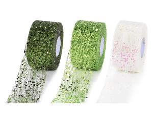 Grossista nastri paillettes natale
