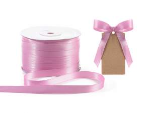 Ingrosso nastro doppio raso rosa antico