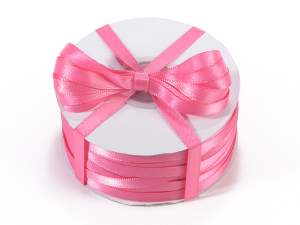 Ingrosso nastro doppio raso color rosa