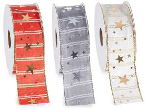 grossista nastro natale stelle