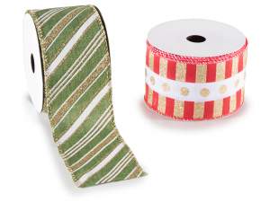 ingrosso nastri natale pacchetti glitter