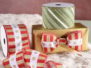 ingrosso nastri natale pacchetti glitter