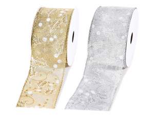 Ingrosso nastri organza natalizi